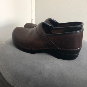 Men's Dansko Professional Clogs: Brown Leather